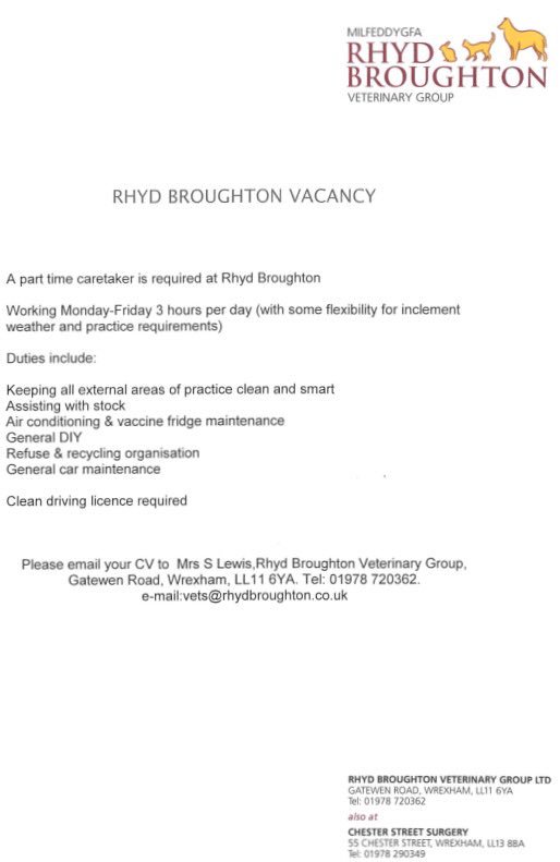 Rhyd Broughton Vets tweet media