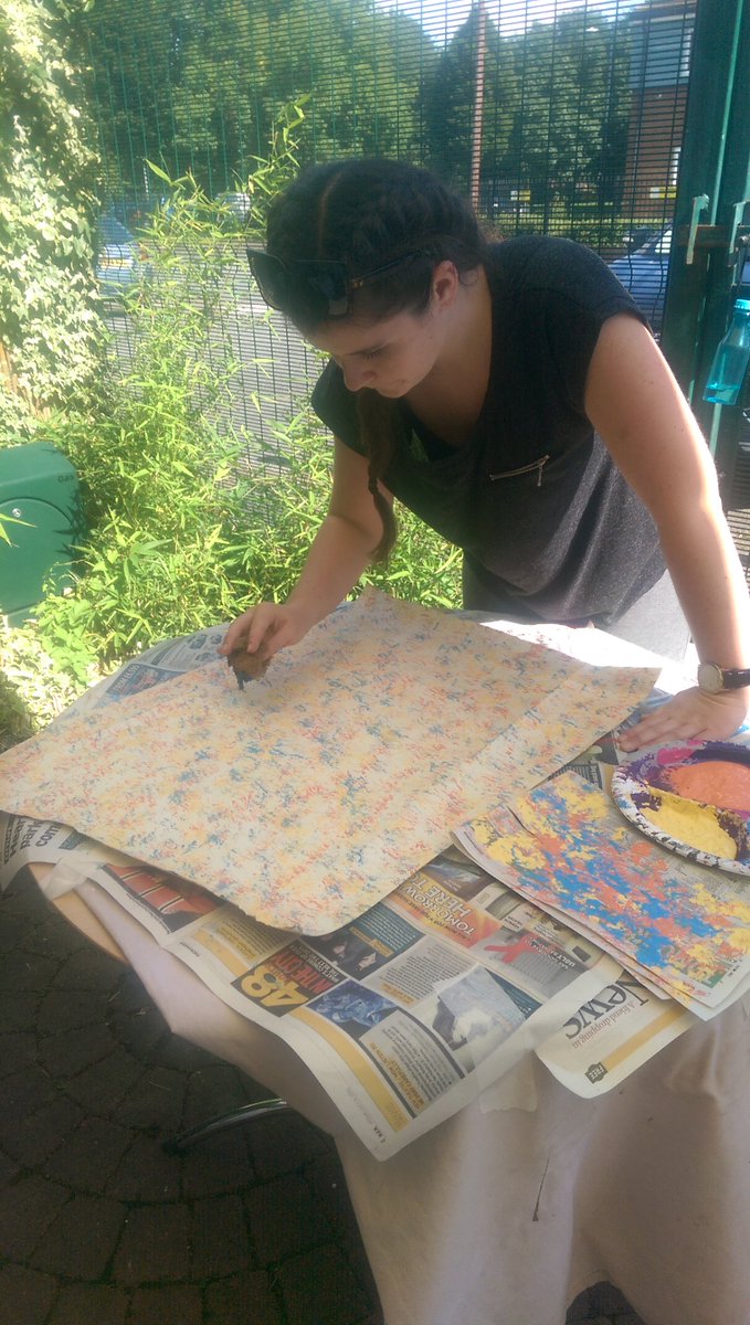 Amazing team from <a href="/PitgemsSpouts/">Pitgems</a> helping at ReNu furniture upcycling today! See their show <a href="/Tracks_newMT/">Tracks</a> this week!