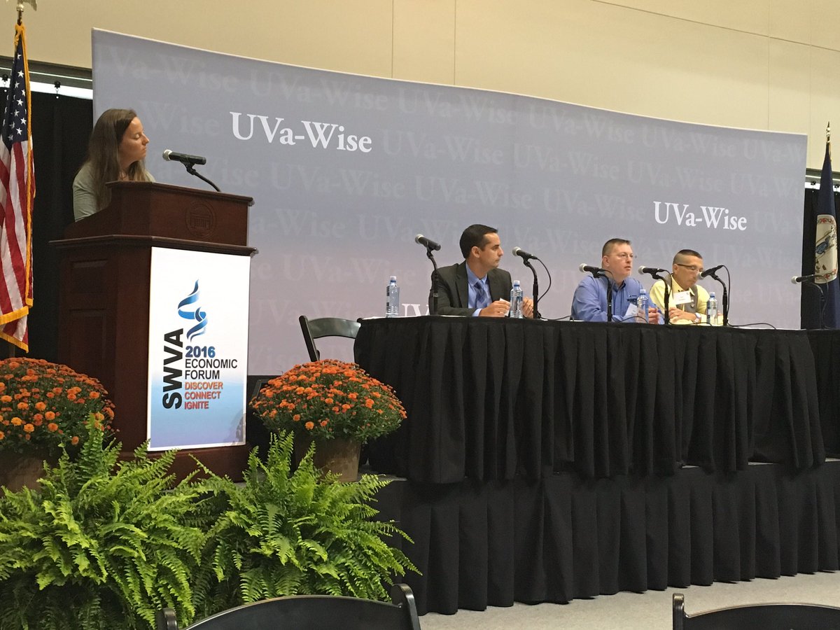 MaryTrigiani's tweet photo. Launching @SWVA_Econ_Forum implementation: McReynolds @FrontierSecure, Reeves @TadanoMantis, Knoblock @sbagov. https://t.co/RWAu2Cvdpg