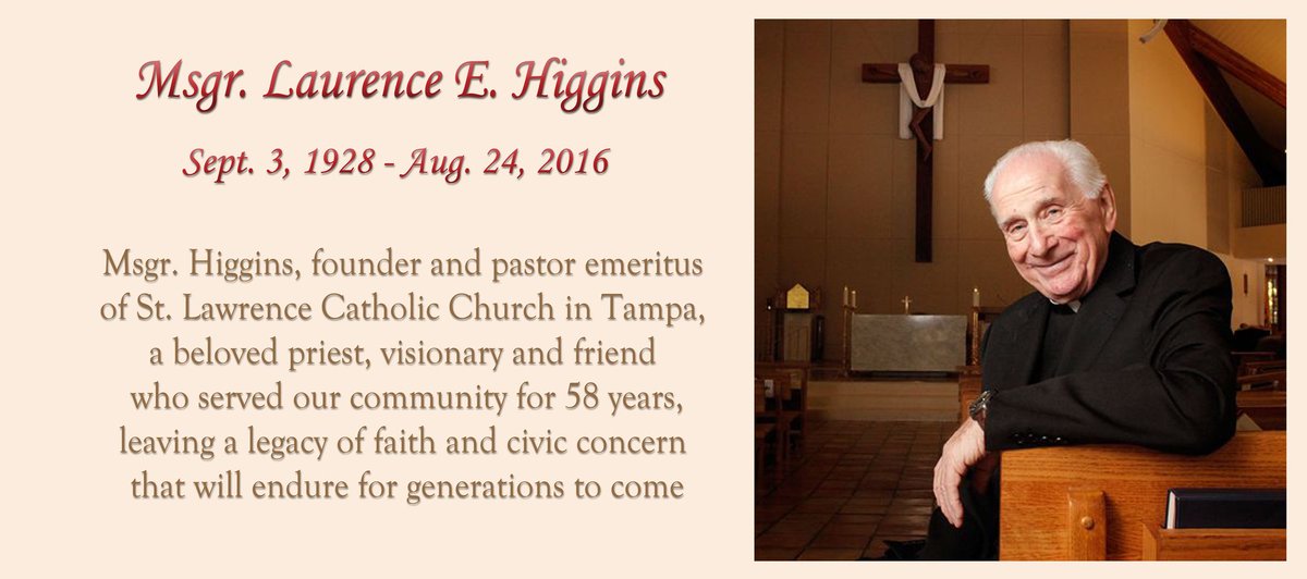 SaintLawrenceCC's tweet photo. Eternal rest grant unto him, O Lord, and may perpetual light shine upon him. More info here: https://t.co/f08wAjTK1T https://t.co/nAFISDLQ2J