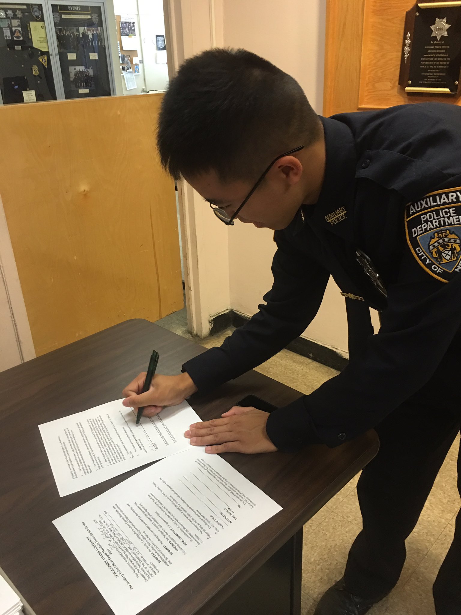 NYPD Auxiliary on Twitter "It's official Marshalik scholarship for