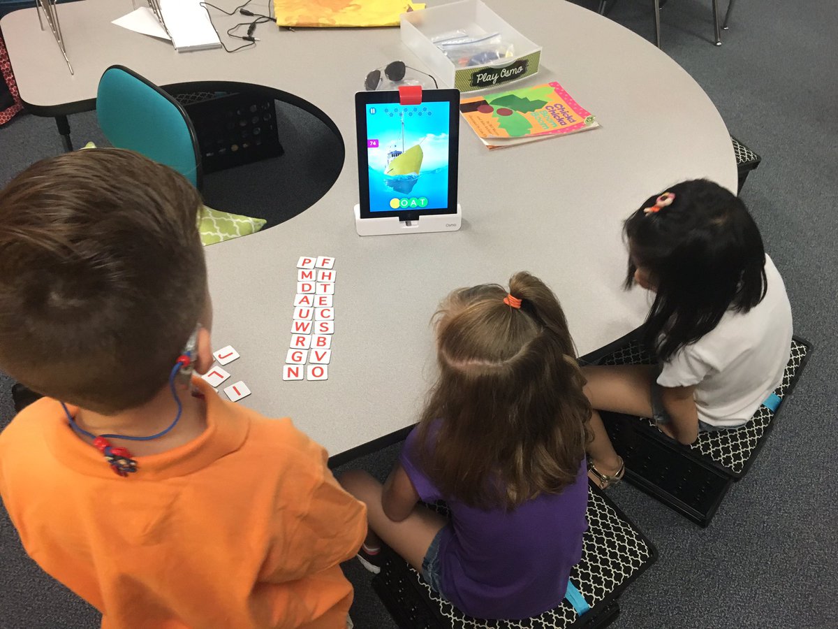 kinderwatson's tweet photo. Love seeing my Kinder babies enjoying @PlayOsmo to practice beginning sounds & letter ID. #davisgrows #davislearns https://t.co/Wyd7XnWGur