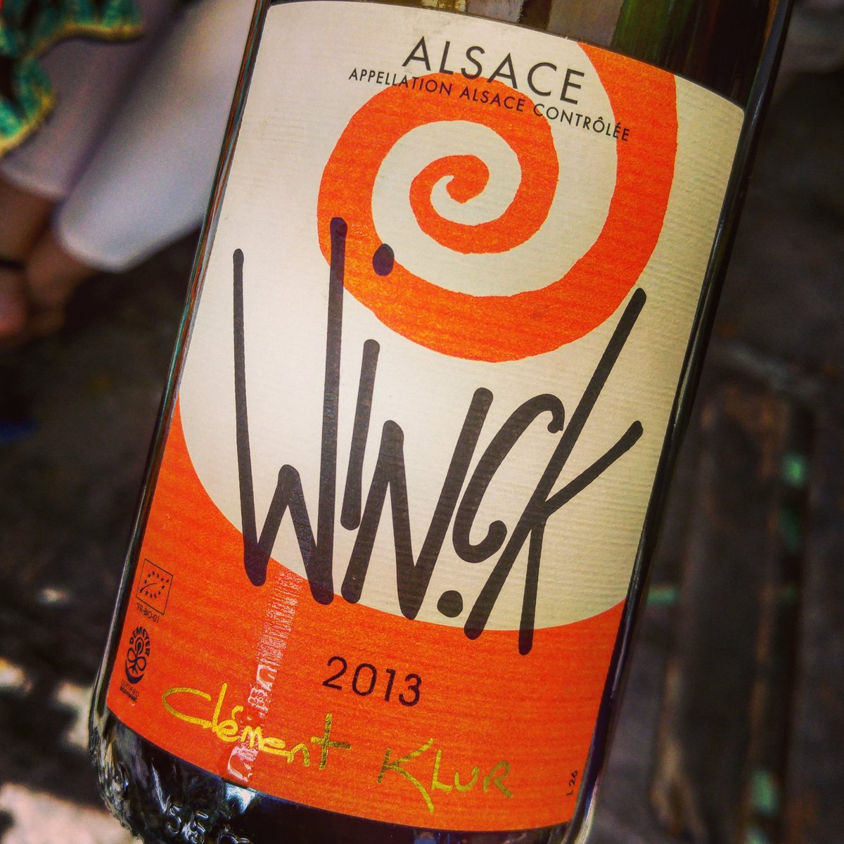 Winck from elsass 😉  ... #alsace #katzenthal #winelover #grandcru #drinkalsace #clementklur #pinotgris #wine