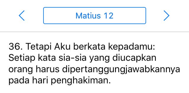 echasoemantri's tweet photo. Sebagian berkata itu resiko menjadi public figure, namun saya lebih condong ke Matius 12:36. :) https://t.co/KBdVWJbwhm