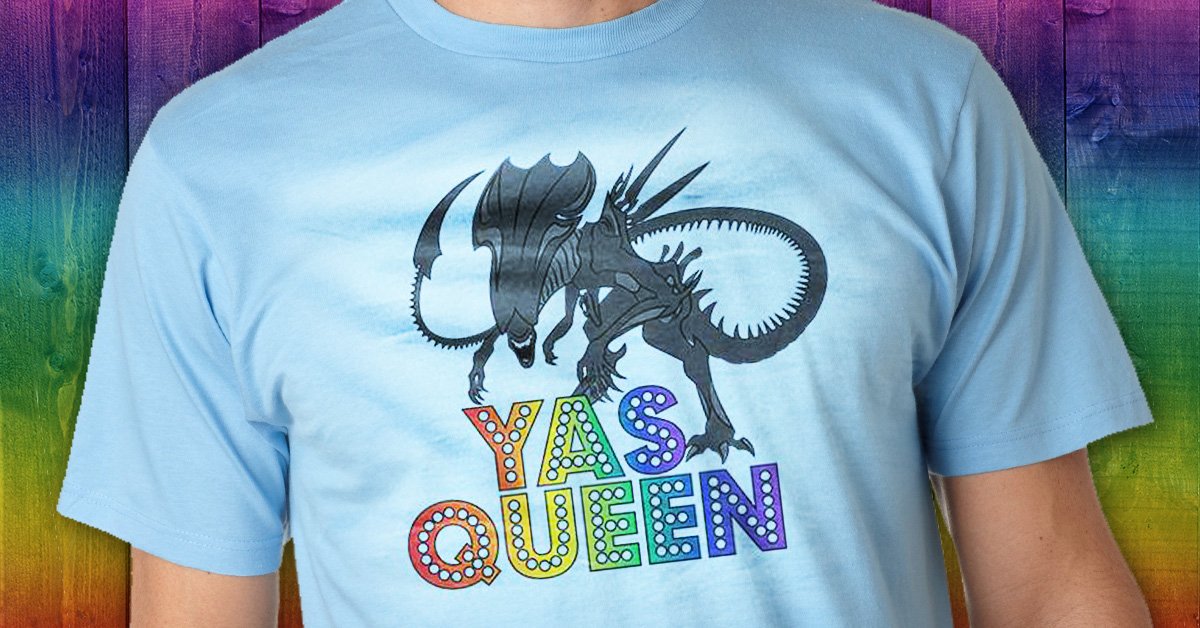 Yas Queen (Xenomorph)! *Tag someone who would love this shirt! sunfrog.com/Yas-Queen-Alie… #yasqueen #LadyGaga #alien