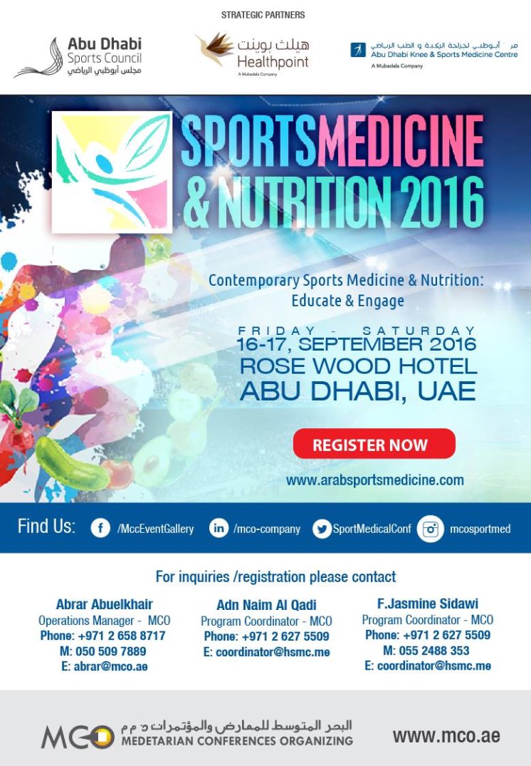 SportMedNutri's tweet photo. Save The Date 16-17th September  #sportmedicine #sportnutrition #fitness #rosewood #CME #ADSC #Healthpoint #MCO https://t.co/jTI4wiu9Yz