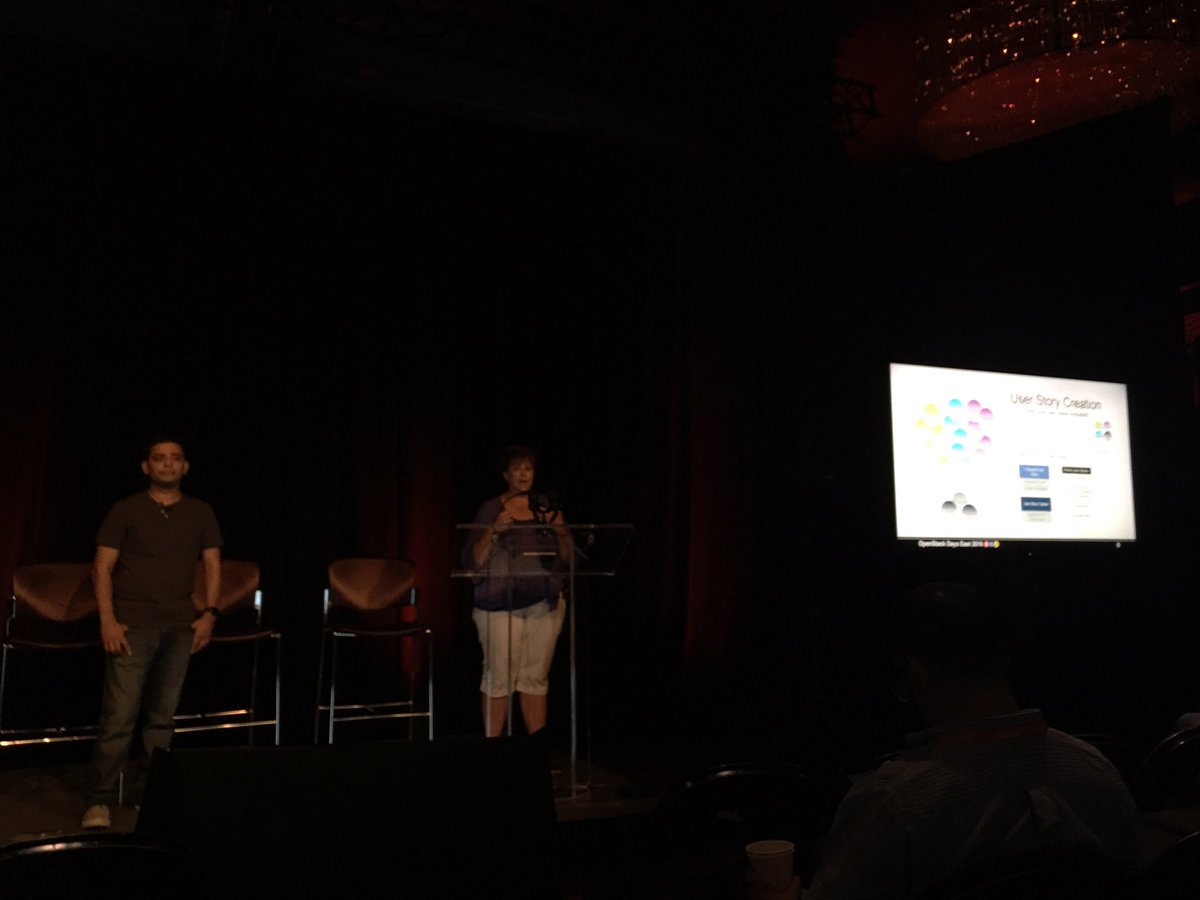robertcathey's tweet image. Are you an #OpenStack user? Tell us your story. #OpenStackEast @ShamailXD and Carol Barrett