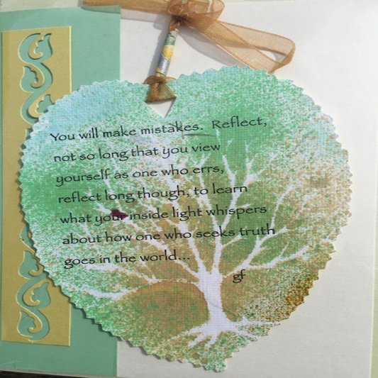 Local14ArtShow's tweet photo. #local14artshow member Gerry Foote creates lovely paper leaves with wise and peaceful expression #WednesdayWisdom https://t.co/82QfXXZu0H