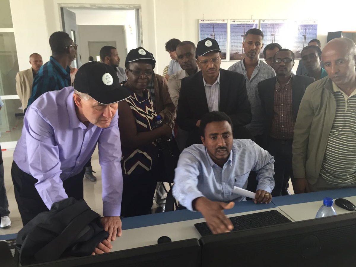 Visited Adama II wind farm in Ethiopia. 2nd largest wind farm in Africa. 
Great move for long-term energy stability!