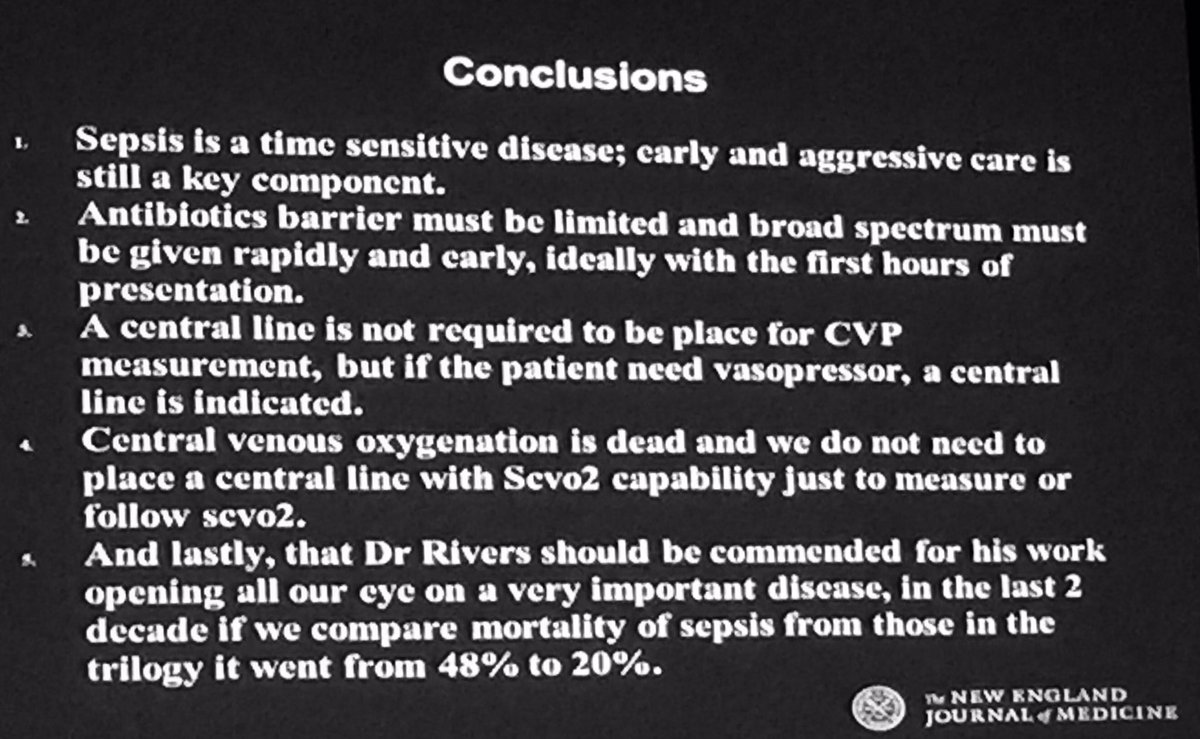 jacksonmiamiEM's tweet image. Why we do what we do. Post-Rivers, 48➡️20% sepsis mortality. Great Hx lesson today. #codesepsis #EMConf #FOAMed