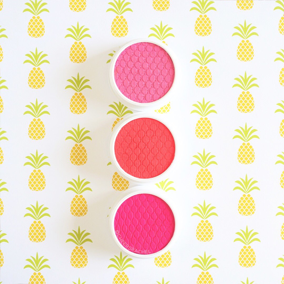 CheersRachel's tweet photo. Rise and shine!! @ColourPopCo Super Shock Cheek in Thumper, Fruit Stand, &amp; Pie #colourpop #makeup #blush https://t.co/12854Un6Pt