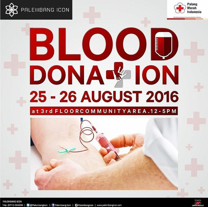 Salam kemanusiaan..!! Hadiri kegiatan dondar  (25-26/08) di <a href="/palembangicon/">Palembang Icon</a> "Setetes darah anda, nyawa bagi sesama"