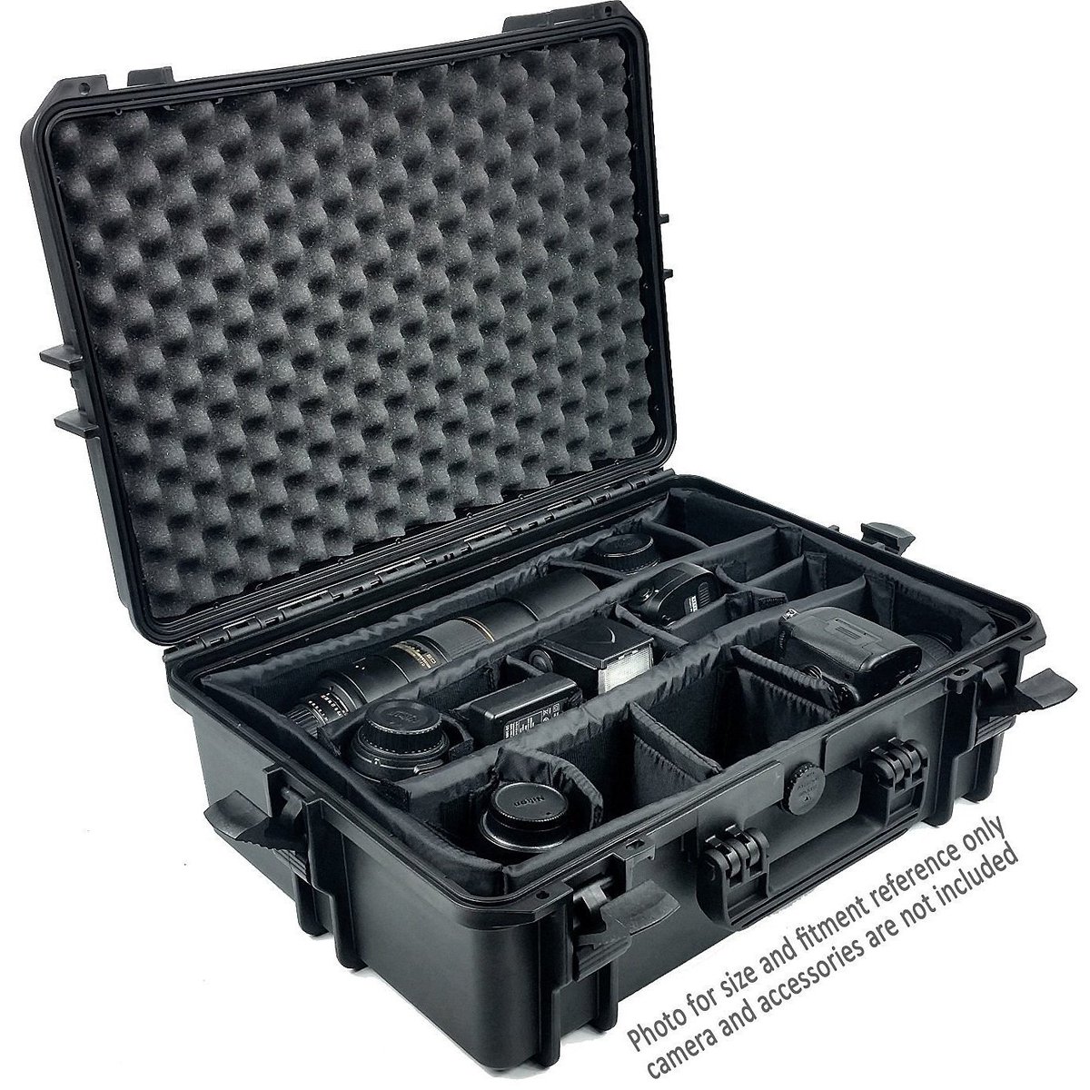ElephantCases's tweet photo. Elephant Elite EL1907p waterproof camera case with padded dividers with nikon 300mm f4 and more. https://t.co/Cmhtca1Vha