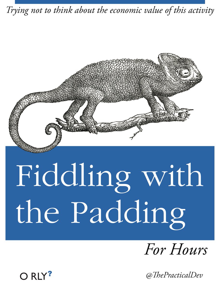 Fiddling with the Padding: Trying not to think about the economic value of this activity
