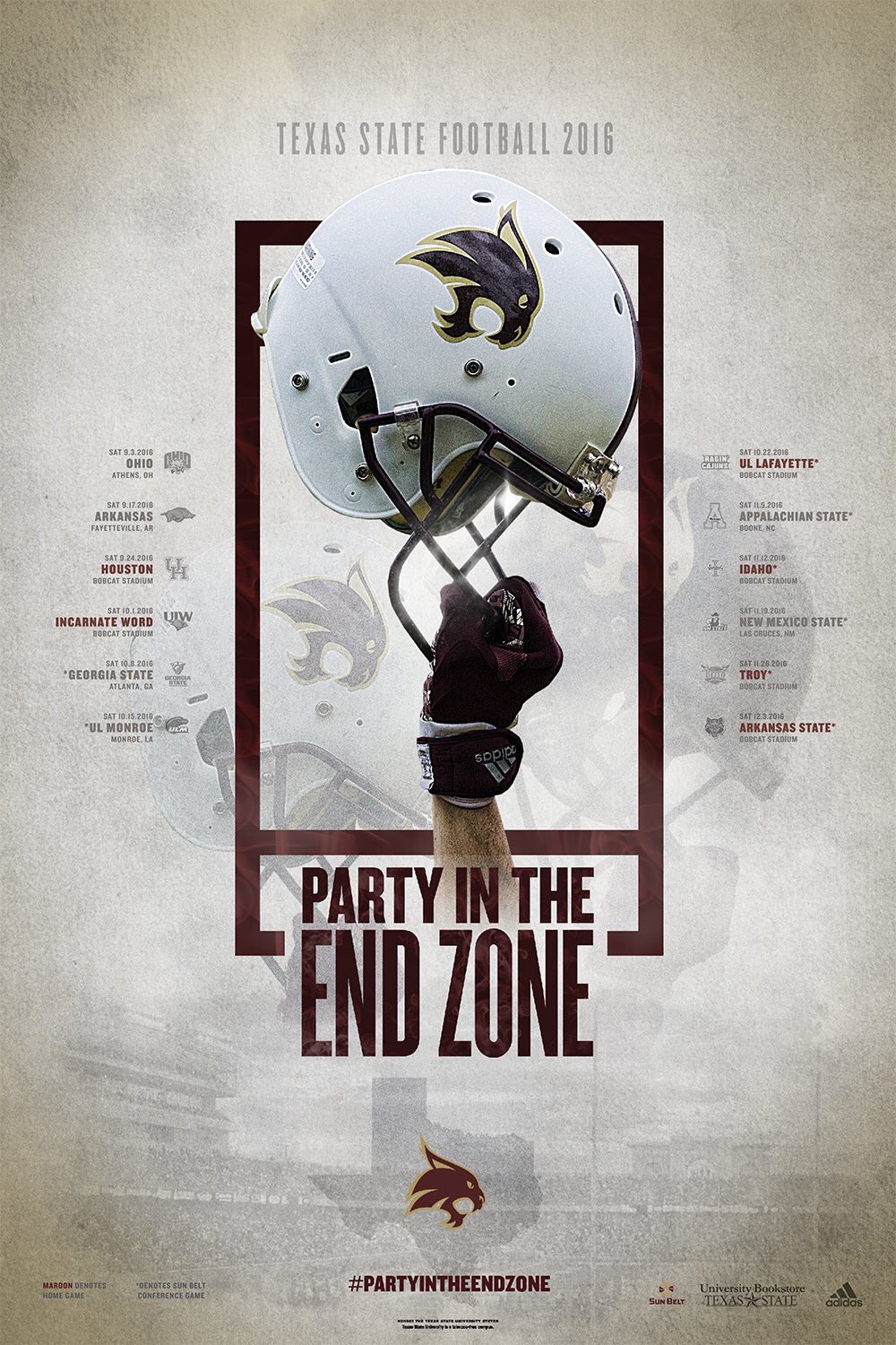 Texas State Football on Twitter "The TXST schedule poster is ranked
