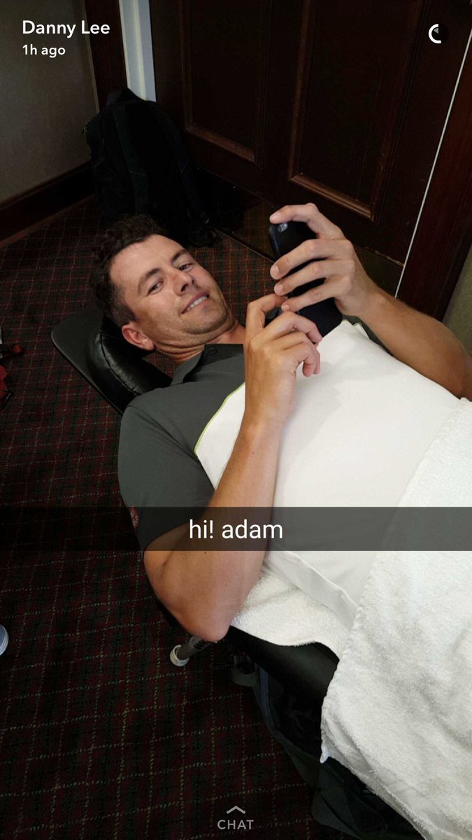 DaddyDouble's tweet image. So @dannygolf72 took a picture of Adam Scott aka @secrettourpro tweeting to everyone!! The mystery is now solved!!