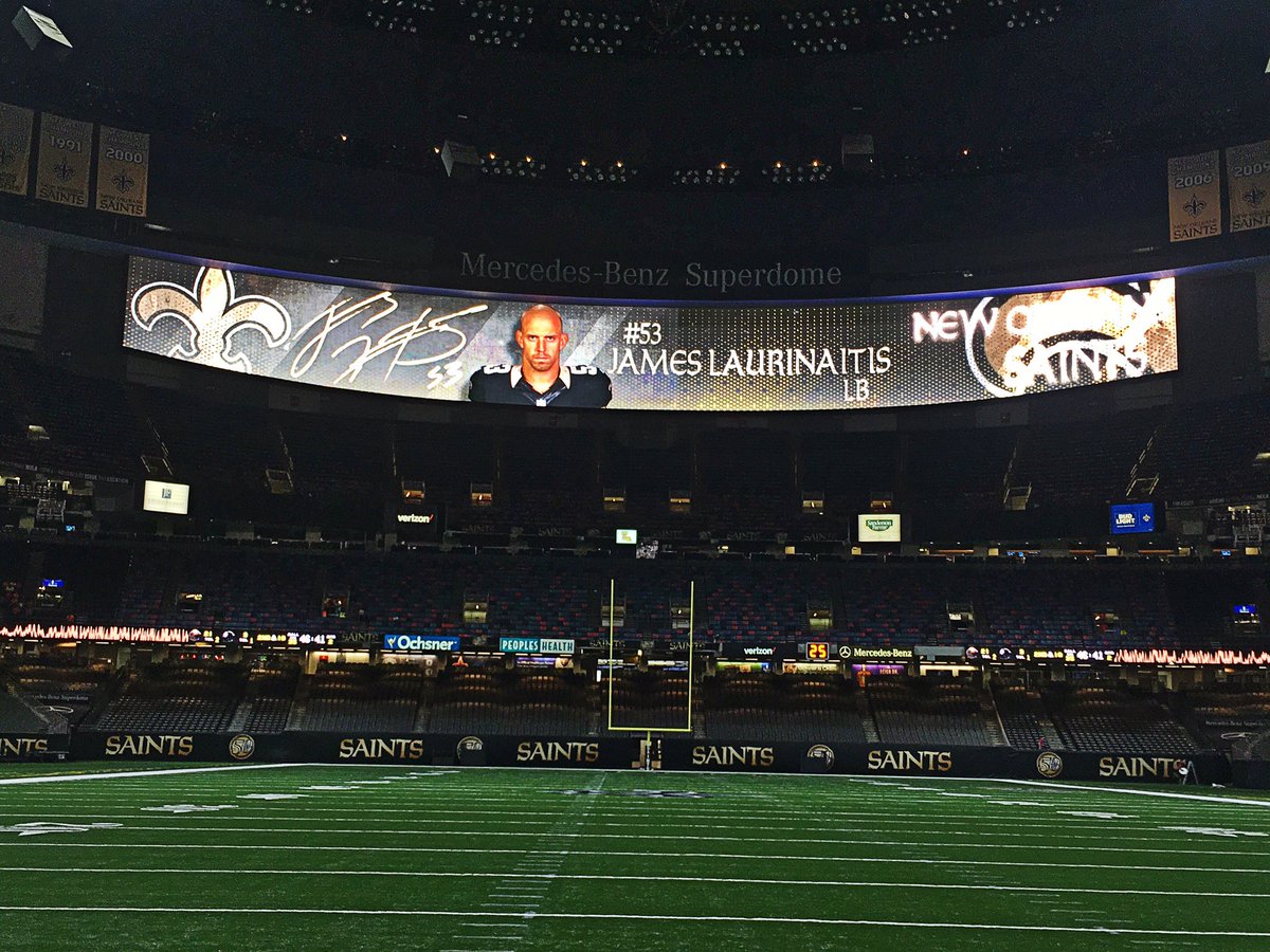 New Orleans Saints on X: '⚜ New video board in the @MBSuperdome ⚜   / X