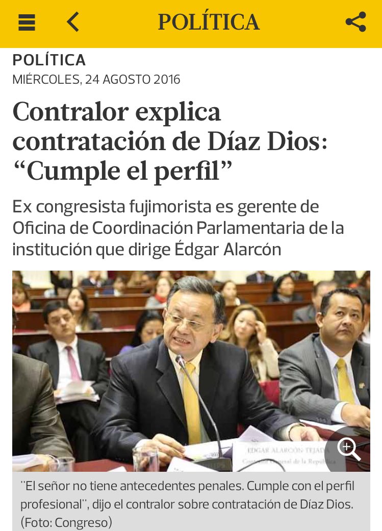 hurgamemoriaPE's tweet photo. Escandaloso!Es este el perfil que busca Edgar Alarcón para la @ContraloriaPeru? Un agresor de mujeres? #NiUnaMenos? https://t.co/dfTEvLA1gm