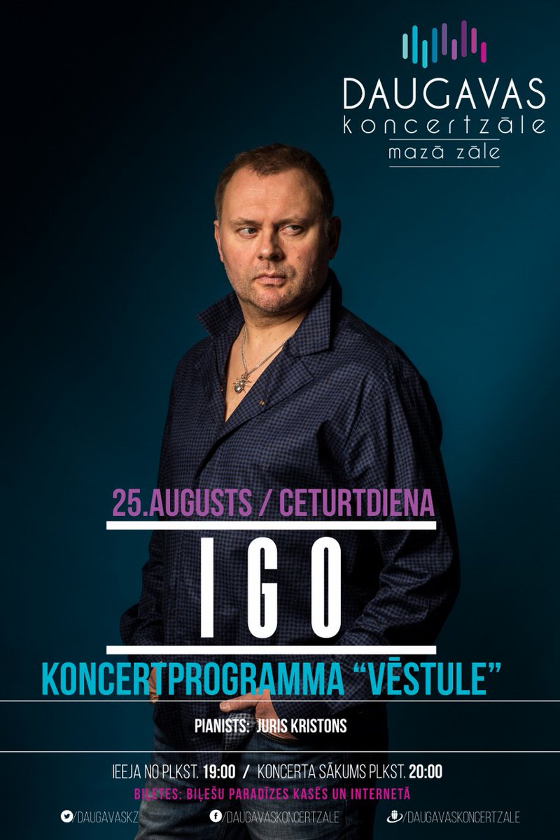 Pārējiem lūk links uz ieejas biļeti ;-) bilesuparadize.lv/events/perf/11… #IGO #Vēstule #MazāDaugavasKoncertzāle