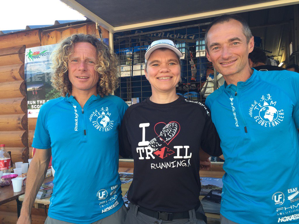 With Antoine and Christope at UTMB expo <a href="/RaidlightUK/">Raidlight</a>