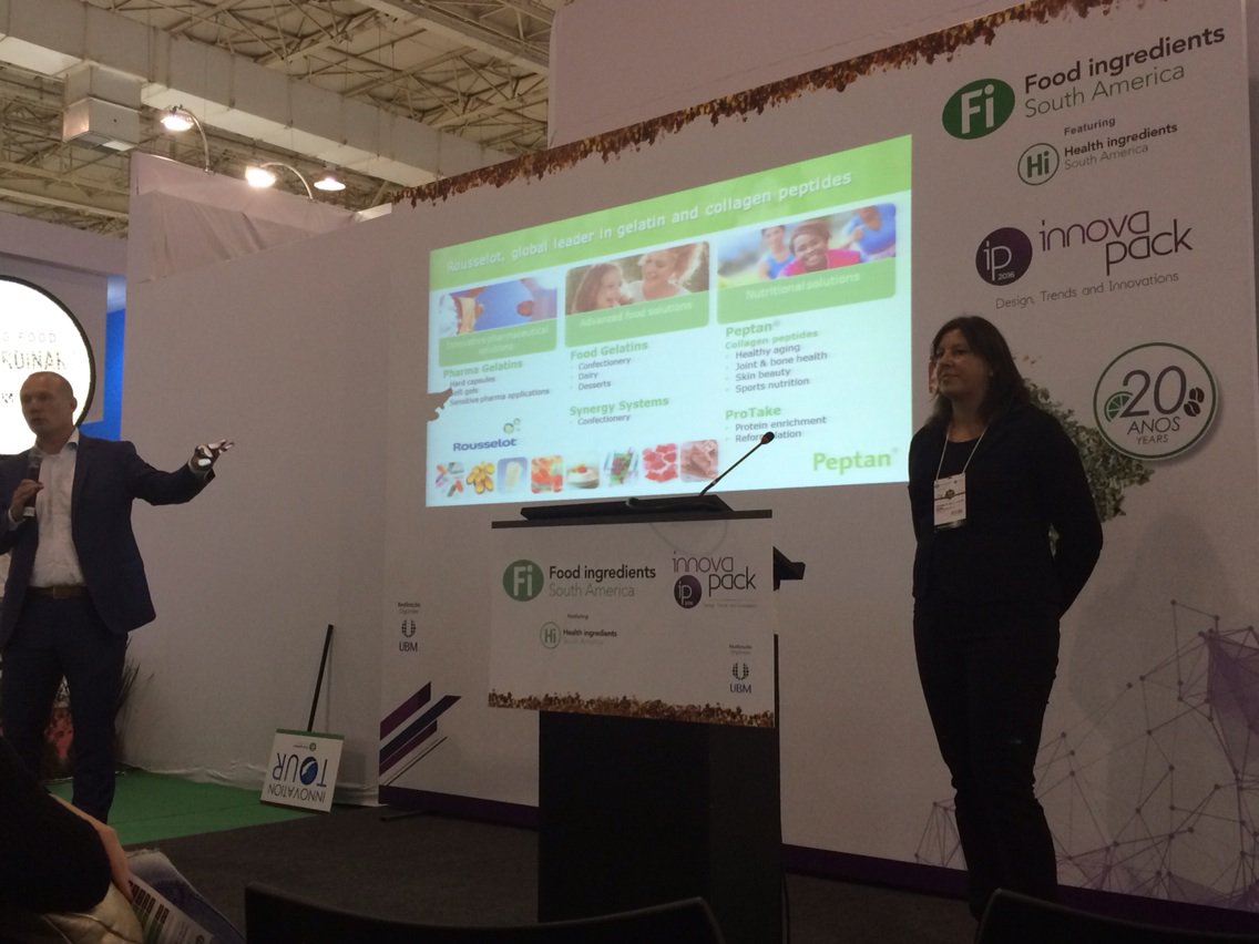 Presentation by Hans and Griet at <a href="/FISA/">Asif Ismail</a> on <a href="/Peptan/">Peptan Gabriel</a> #collagen # peptides with lots of interest!