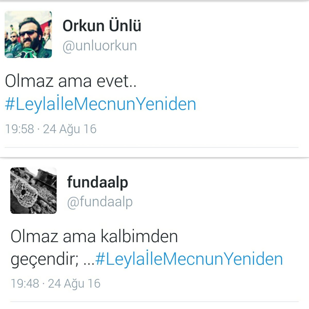 Ama kelimesinden önce söylenen hiçbir şeyin önemi yok demiş bilir kişiler.. <a href="/unluorkun/">Orkun Ünlü</a>  #LeylaileMecnunYeniden