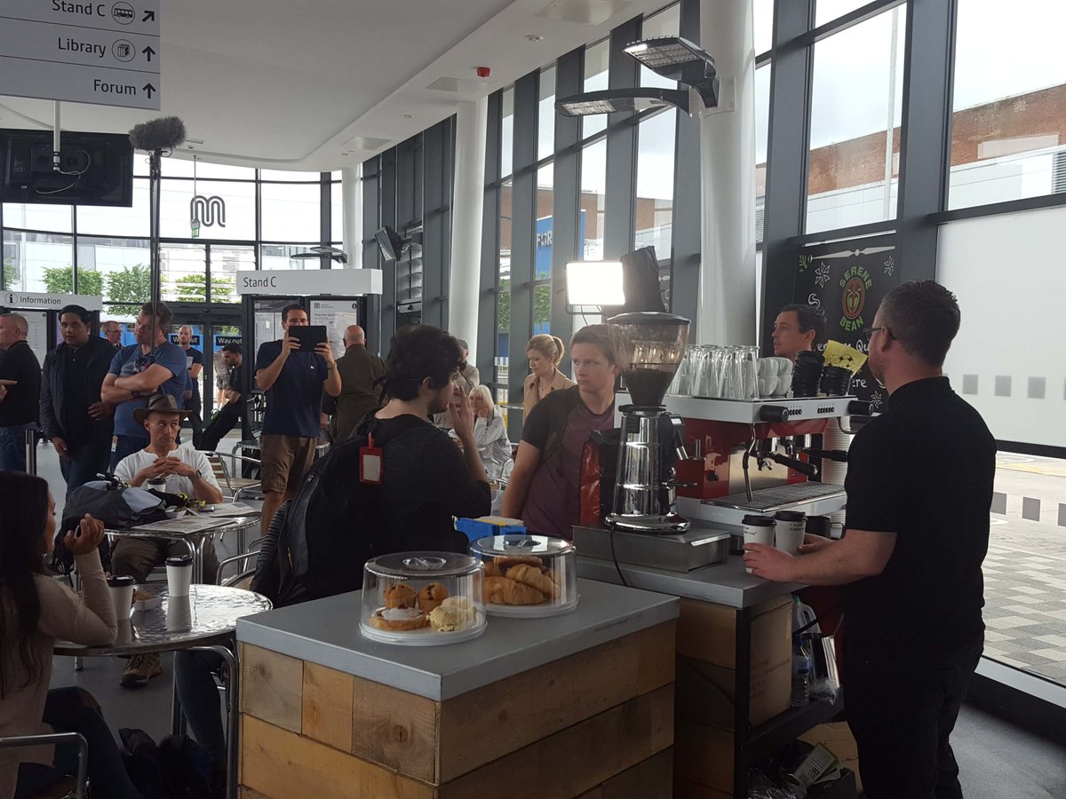 Bean_machines's tweet image. Our sales manager @Jamrules on the set for @itvcorrie with the Sanremo Zoe, which was on TV this week! @Sanremouk