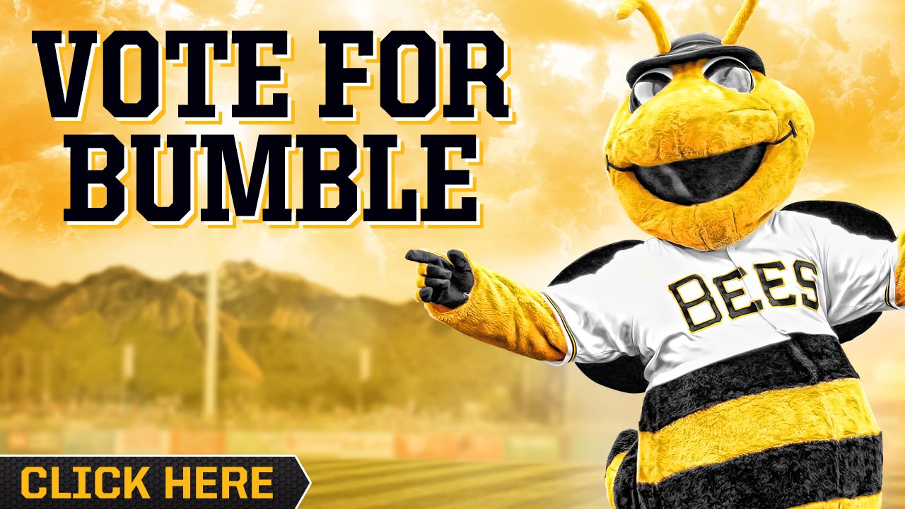 Salt Lake Bees on X: Bee a friend and vote for Bumble as the best mascot  in MiLB:   / X