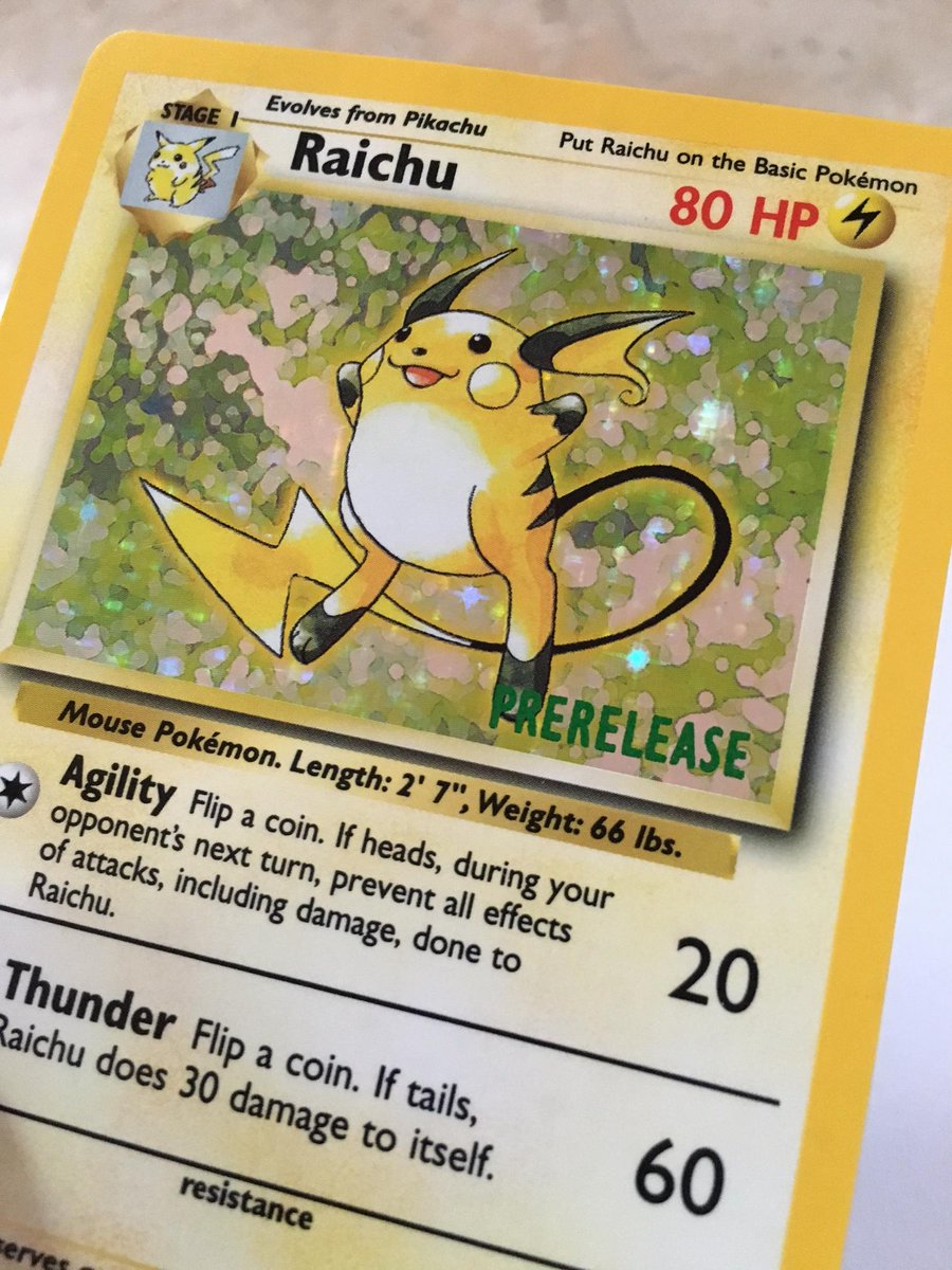 Pokémon Cards Daily on Twitter: "The HQ pics of #Pokémon Prerelease Raichu  make this cool card even more amazing looking! https://t.co/SVxGRQkqF4  https://t.co/a3XdENQcYG" / Twitter