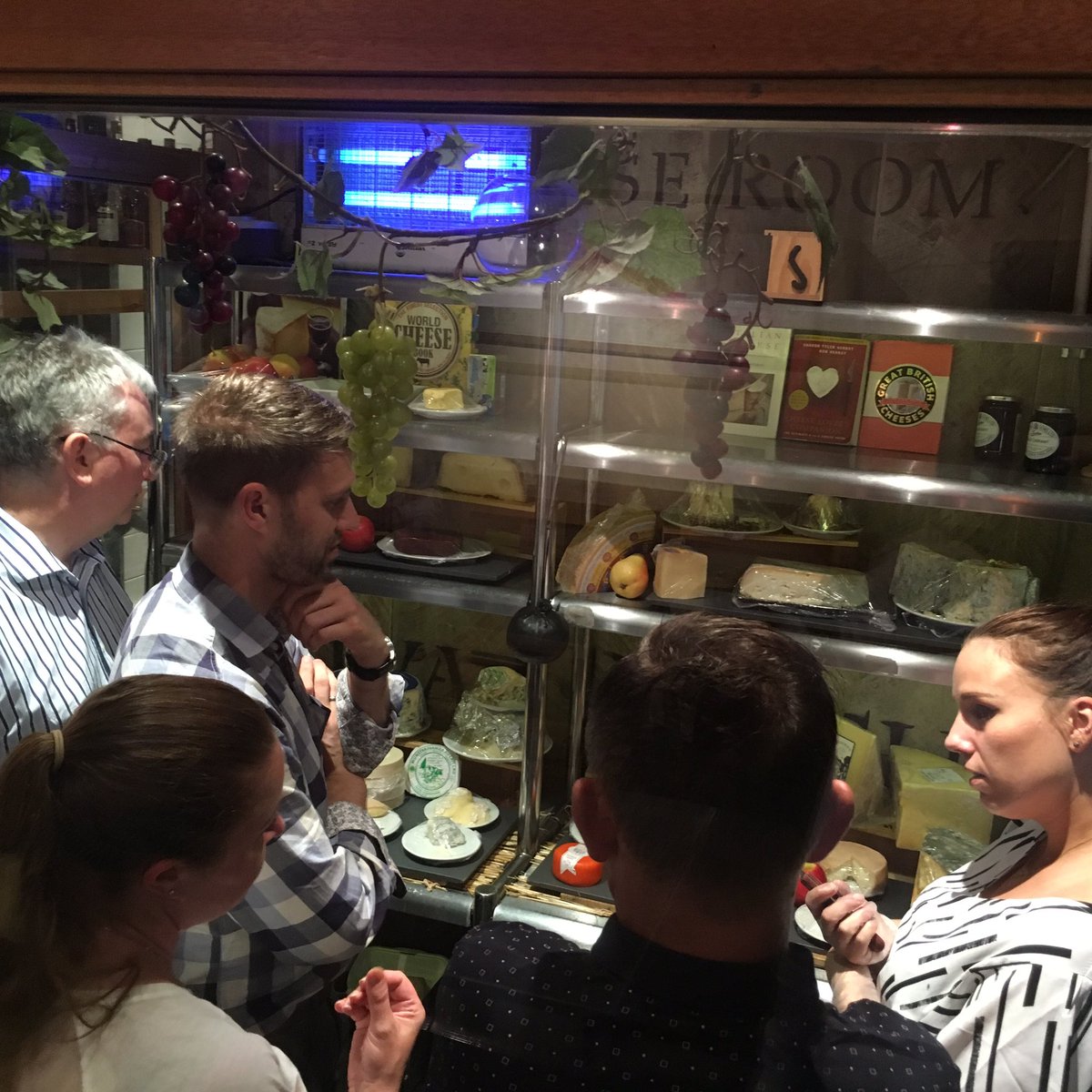 Sean_Ritson's tweet image. @cateringbm enjoying the cheeseroom @vivat_bacchus. #deepconcentration