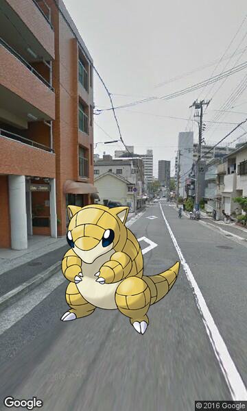 PokemonGo_Bot's tweet image. A wild Sandshrew appeared in Kobe, Japan #PokemonGo