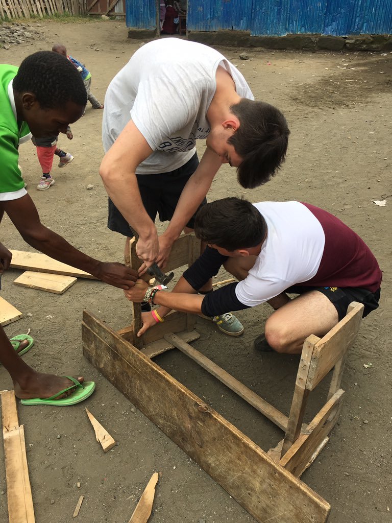 TripsInAfrica's tweet photo. #Summer16, @LingfieldKenya volunteered at Love for All project in Kenya, teaching and building. #TripsInAfrica https://t.co/4VmBtexhSV