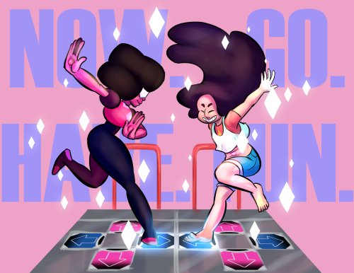 “Fusion dance is the best dance. Get ready for an all new Steven Universe tomorrow night! 

(🎨: Randumbdaze/Tumblr)”