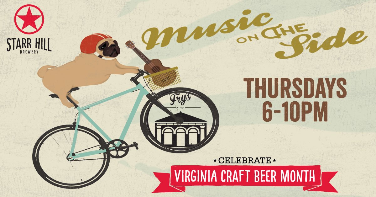 EatAtFrys's tweet photo. #MusicOnTheSide THURSDAYS @EatAtFrys w/ @StarrHill ! Beer sampling 6-8p and music 8-10p! https://t.co/aEsR5nFLL5 https://t.co/nNipCIwjDH