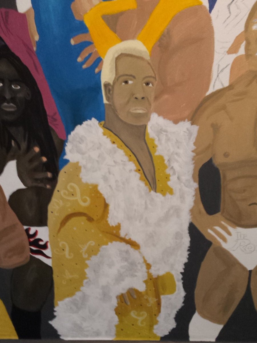 SUBOcreative's tweet photo. Ric Flair looking regal. #WWEmural #woooo https://t.co/EbGqcxzlpg