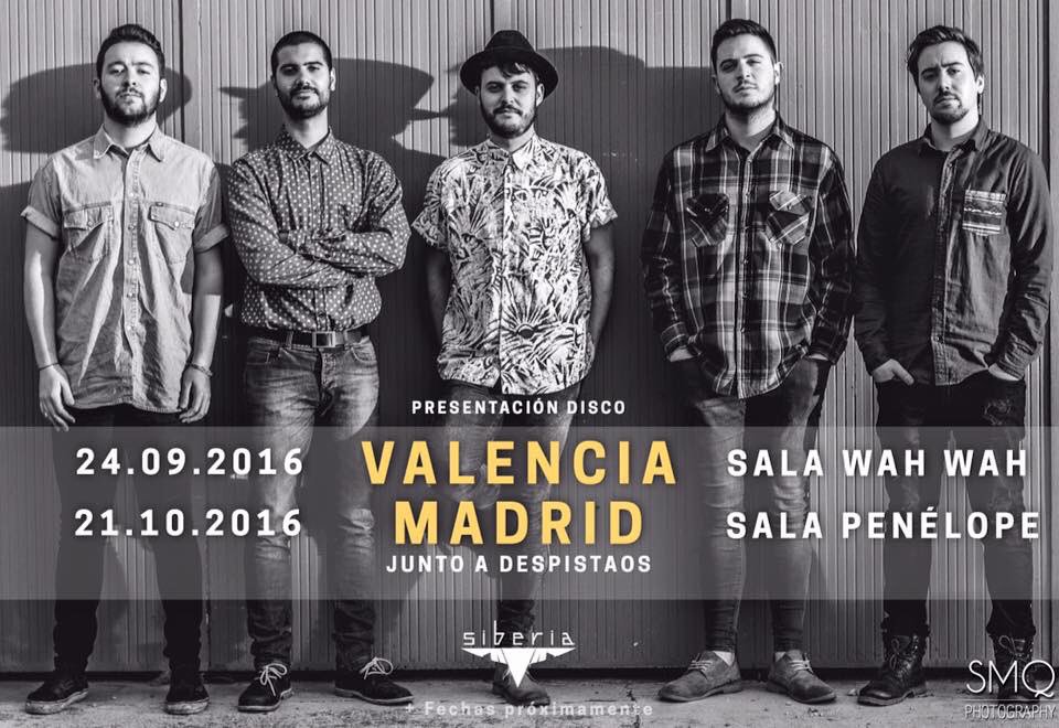 Siberia_Musica's tweet photo. | VALENCIA| 24/09 en@wahwah_valencia presentando disco | MADRID | 21/10 en @SalaPenelope junto a @Despistaos | 👈🏻🤘🏻 https://t.co/JBDAolFxhf