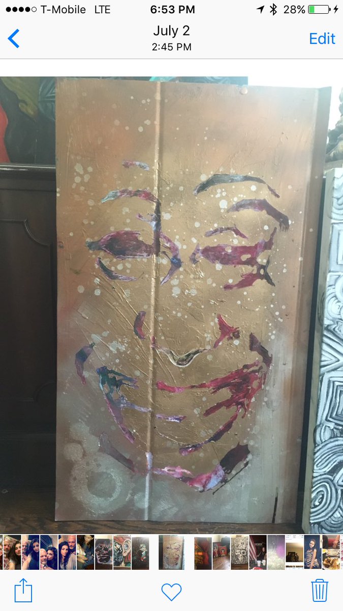 paint_weld_sing's tweet photo. What do you think it means ? #mixedmediaart #painting #streetart #repostforfollow #artist #art #face #smile #creepy https://t.co/W22OpjcGEl