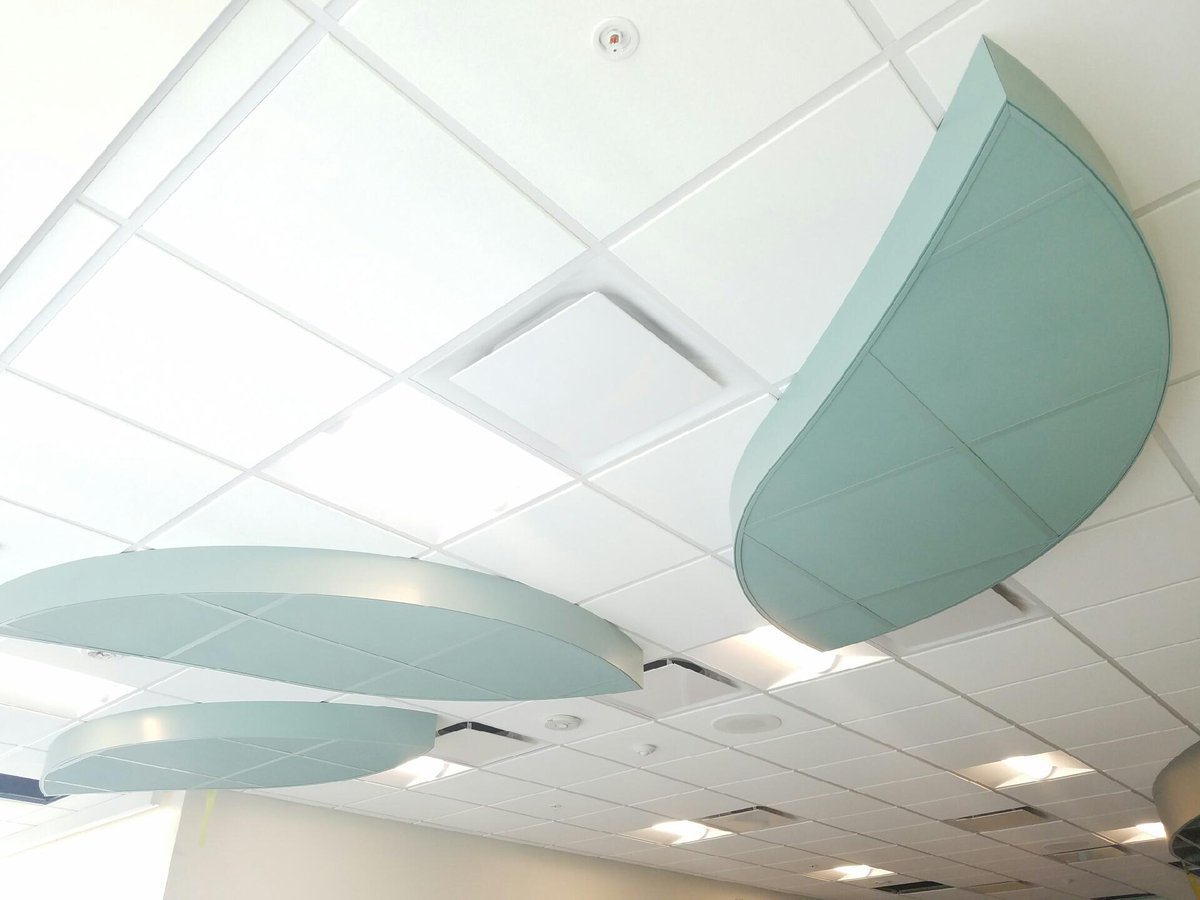 Completed ceilings at Sunnyvale Vision Center