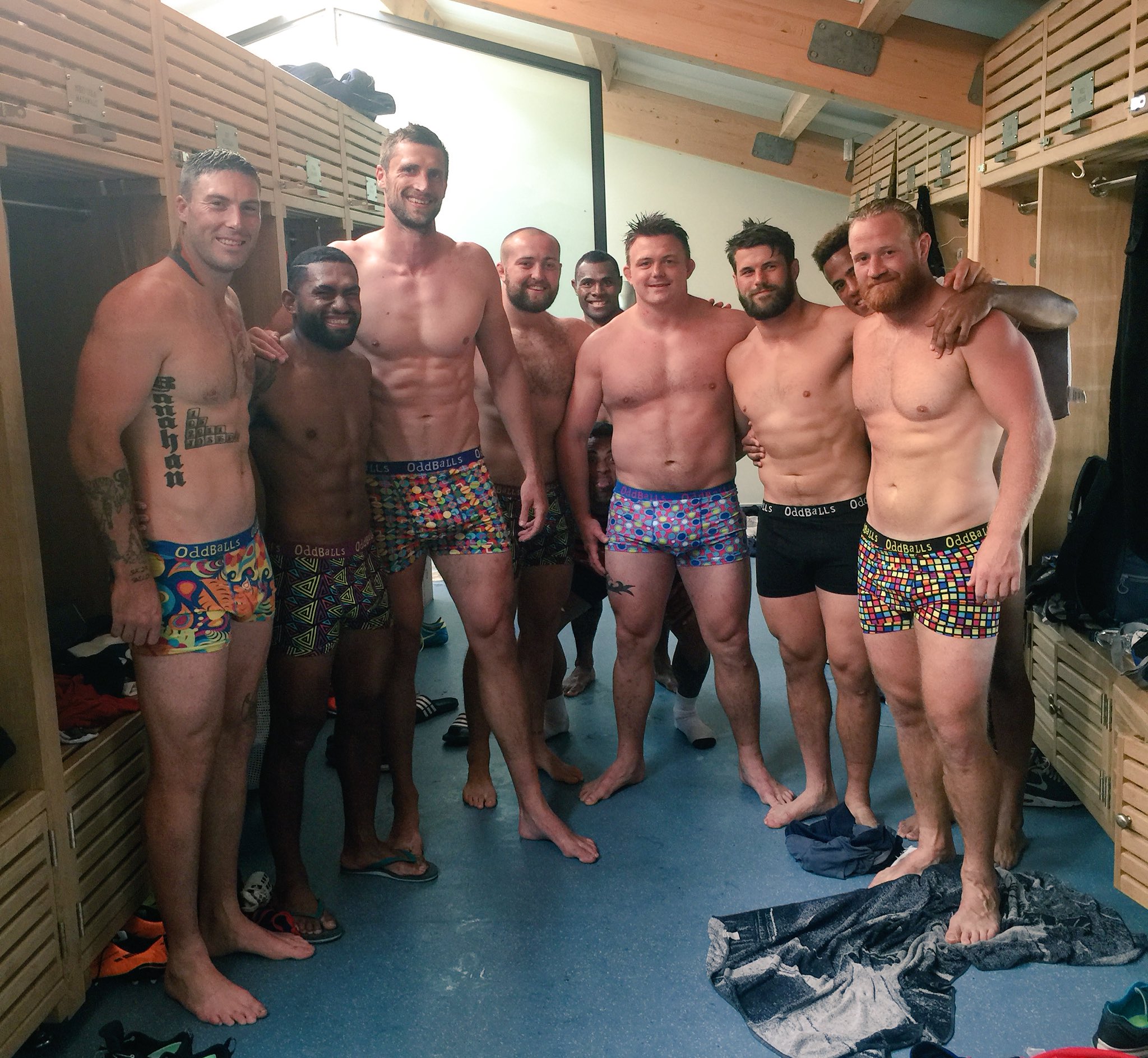 OddBalls on X: The @bathrugby players are ready! New season, new pants!  Get yours from  PLS RT! Cheers lads!   / X