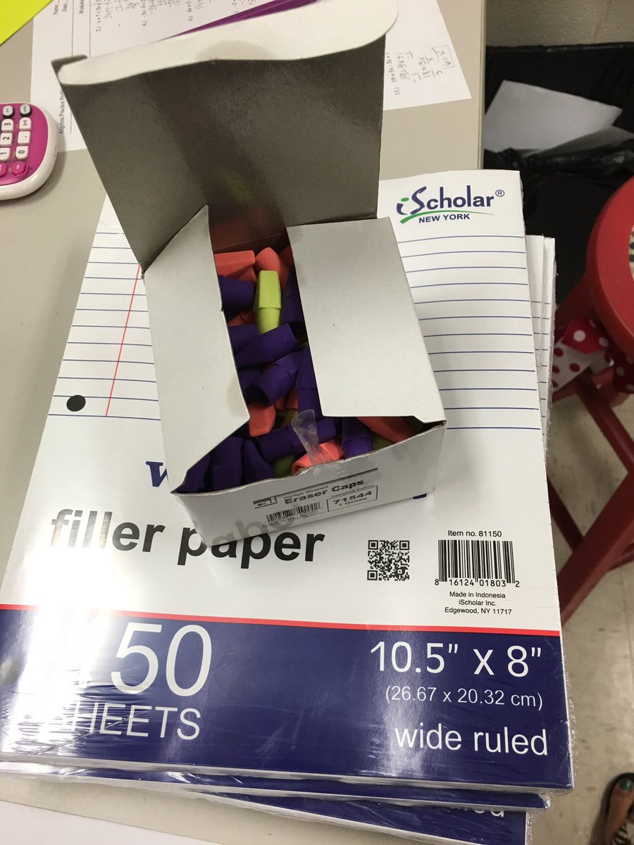 lanedina's tweet photo. Love teacher surprises!  Came back to my room to find student supplies! https://t.co/fvVVAF6AAi