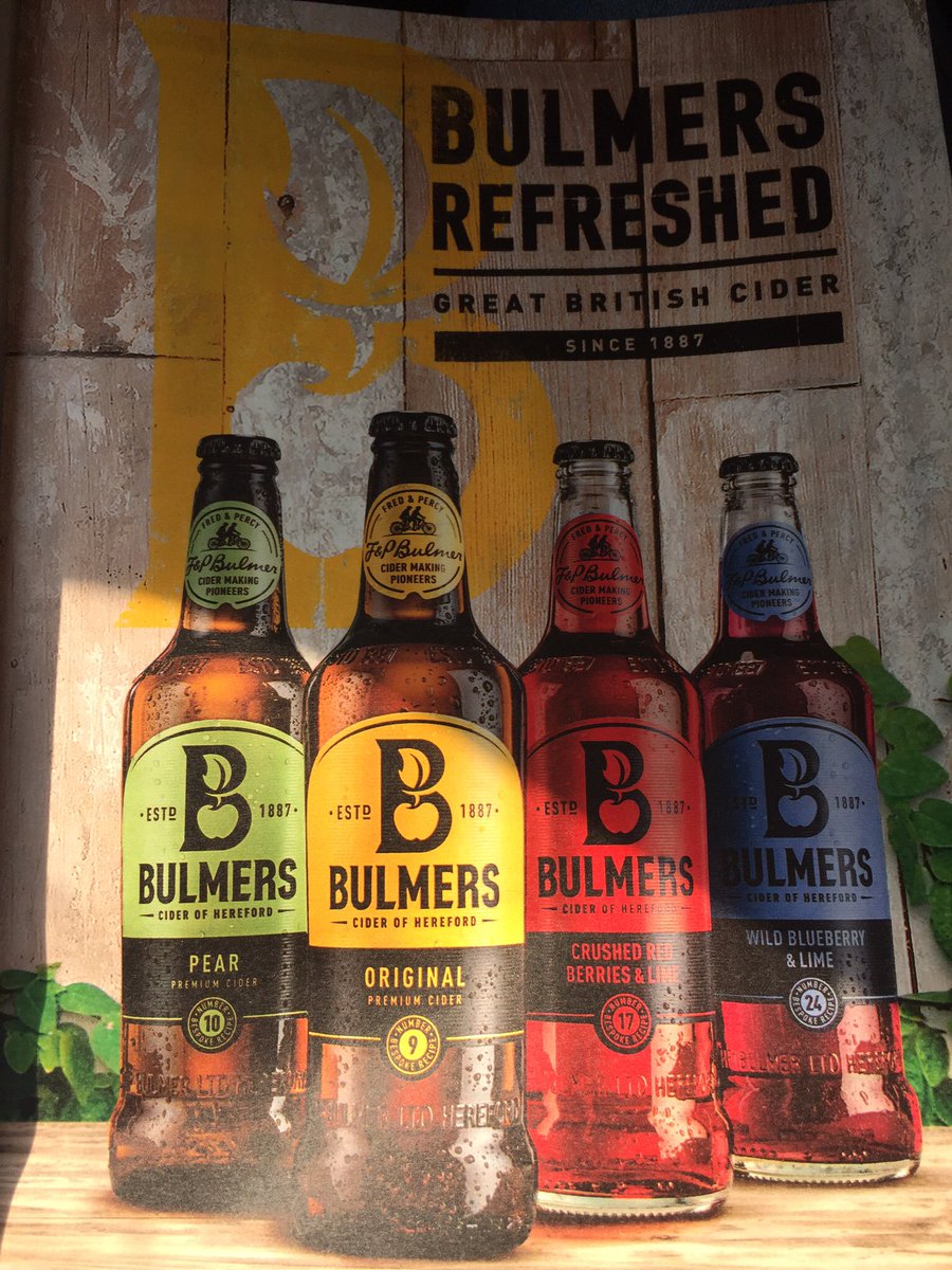 CraftyNectar's tweet image. When did #Bulmers get the rebrand? Interesting that these big cider brands are going for the #craftcider feel &amp;amp; look