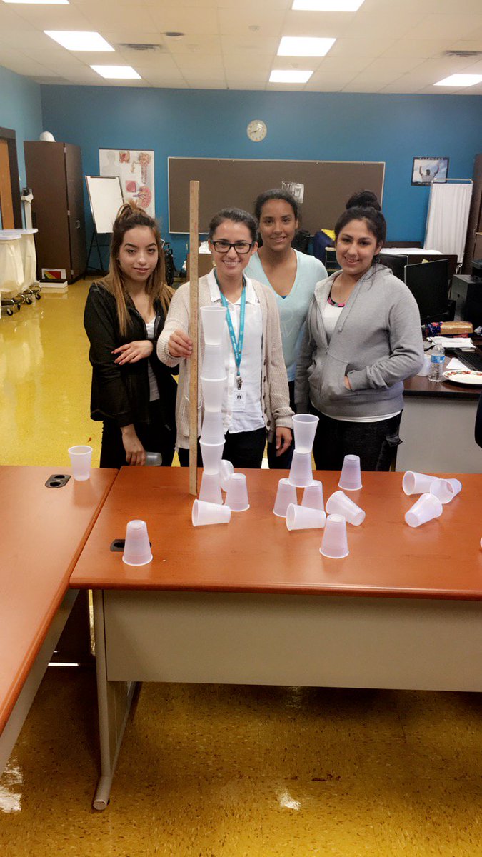 CliftonHealthSc's tweet photo. Today in Health Science, students worked on teamwork and leadership skills in a fun game of Minute to Win It! https://t.co/ZeJbgCCw2b