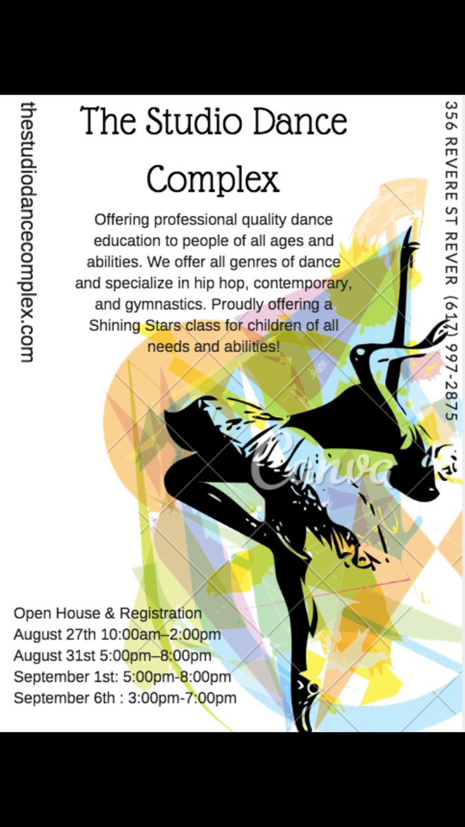 TSDCRevere's tweet photo. Very excited to announce our 2016 open house dates! Come by to hear about our new classes and even sample a class! https://t.co/21OPpscDWG