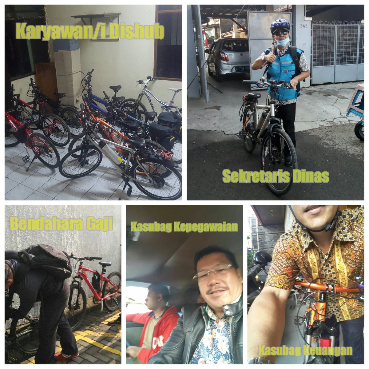 #kawulamoda Kita hari ini menggunakan Angk. Umum &amp; Sepeda. Yuk kita dukung program EcoTransport. <a href="/ridwankamil/">Ridwan Kamil</a>