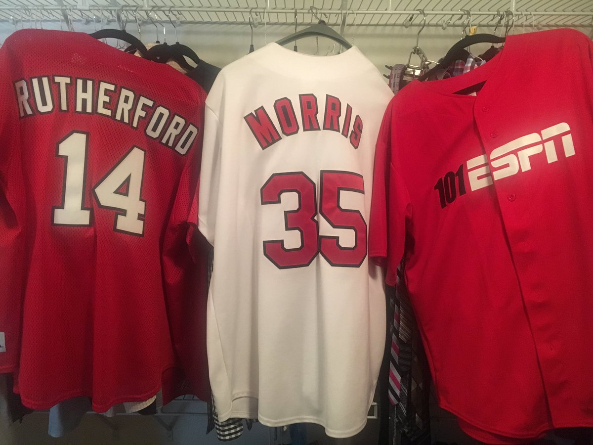 jprutherford's tweet image. .@bthompson48 @RandyKarraker @TJMoe28 @101ESPNFastLane Which one should I rock tonight? #mattymo