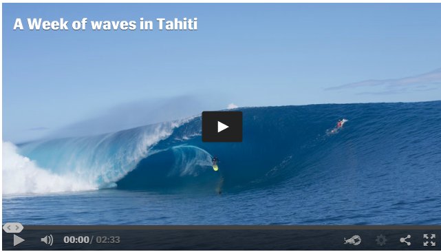 Best waves so far in Tahiti this year
