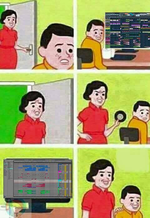 drum_samples's tweet photo. "You're doing it wrong, son!"  😂 😀

#studiolife #daw #musicproduction #producerlife #studiflow #synth #beats #808 https://t.co/RrbBMwtqAg