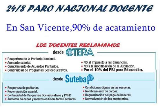 SutebaV's tweet photo. Contundente la respuesta de los trabajadores de la educación a las políticas de ajuste.@PrensaSUTEBA @robibaradel https://t.co/6SYNZUM8te