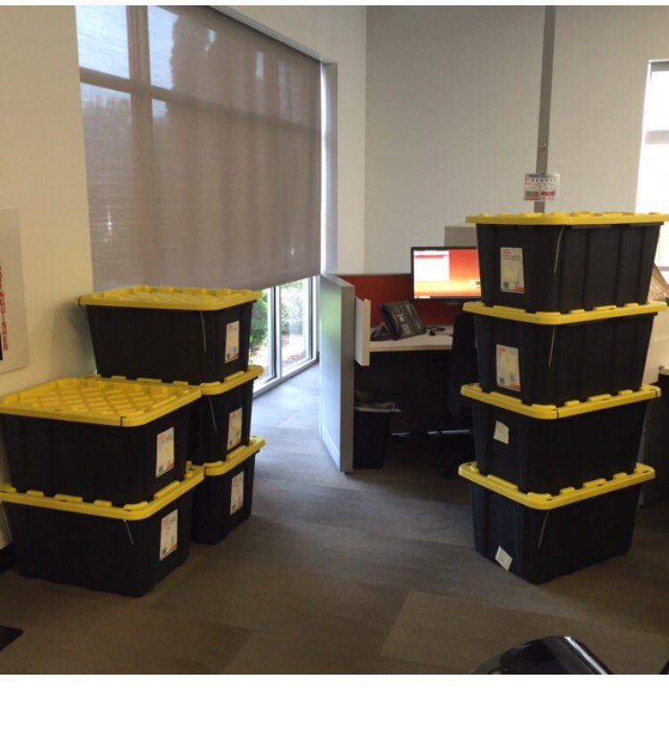 Next stop, Coursey Home Depot, Baton Rouge. We are sending our second shipment of donated supplies (21 bins) #OCCTHD