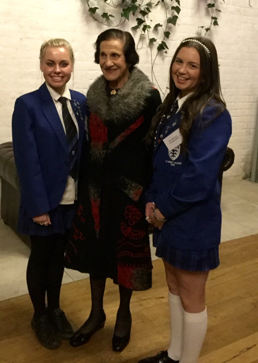 colohighschool's tweet photo. Mia Ecob &amp; Matilda Harry together with Her Excellency The Honourable Dame Maree Bashir AC CVO. https://t.co/BjHY6URtkY